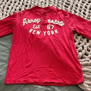 Aeropostale Crimson Long Sleeve Tee